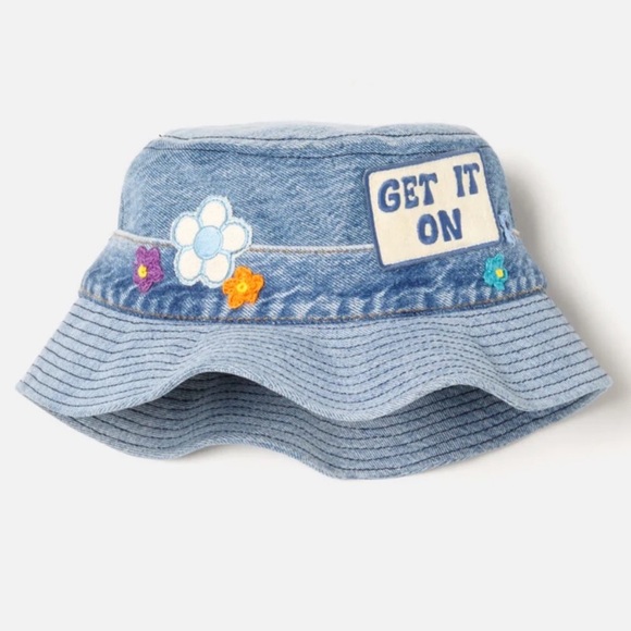 NWT Redone RE/Done x Levi\'s FORD Patched Bucket Hat with patches boho bohemian main image 6